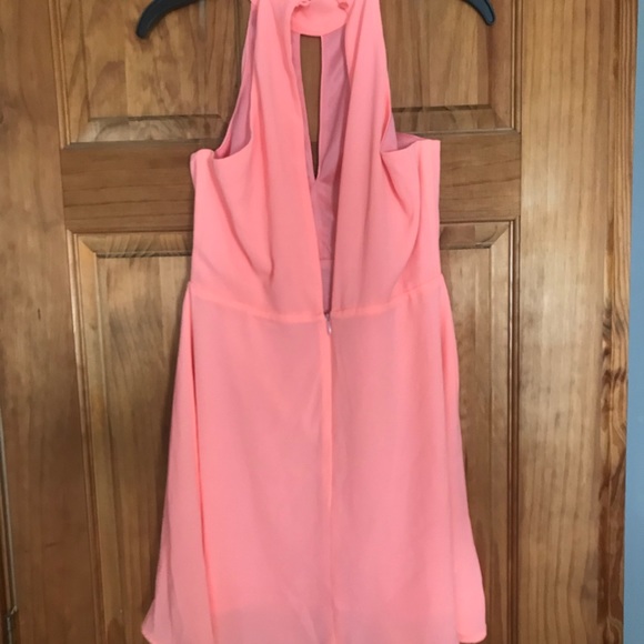 Bright coral dress - Picture 2 of 3